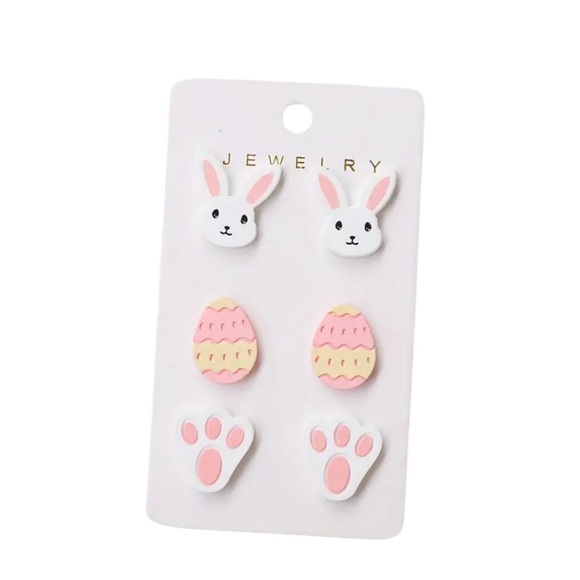 Whimsy_and_Rose Jewelry - Easter Stud Earrings ~ 3 Pairs